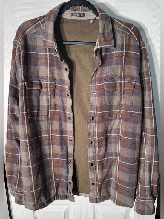Toad&Co Other - Toad&Co Men's Mojac Over Shirt Long Sleeve Button Flannel Size Large Snap Lined